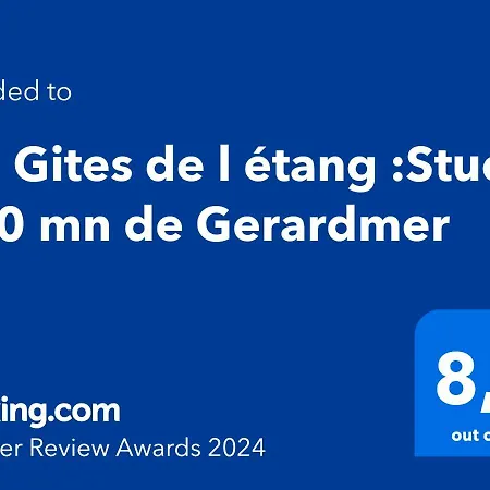 Les De L Etang :studio A 20 Mn De Gerardmer Apartment